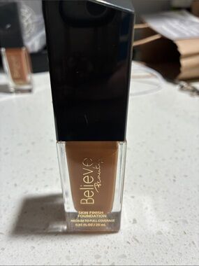 Believe Beauty Skin Finish Foundation — Warm Medium Brown